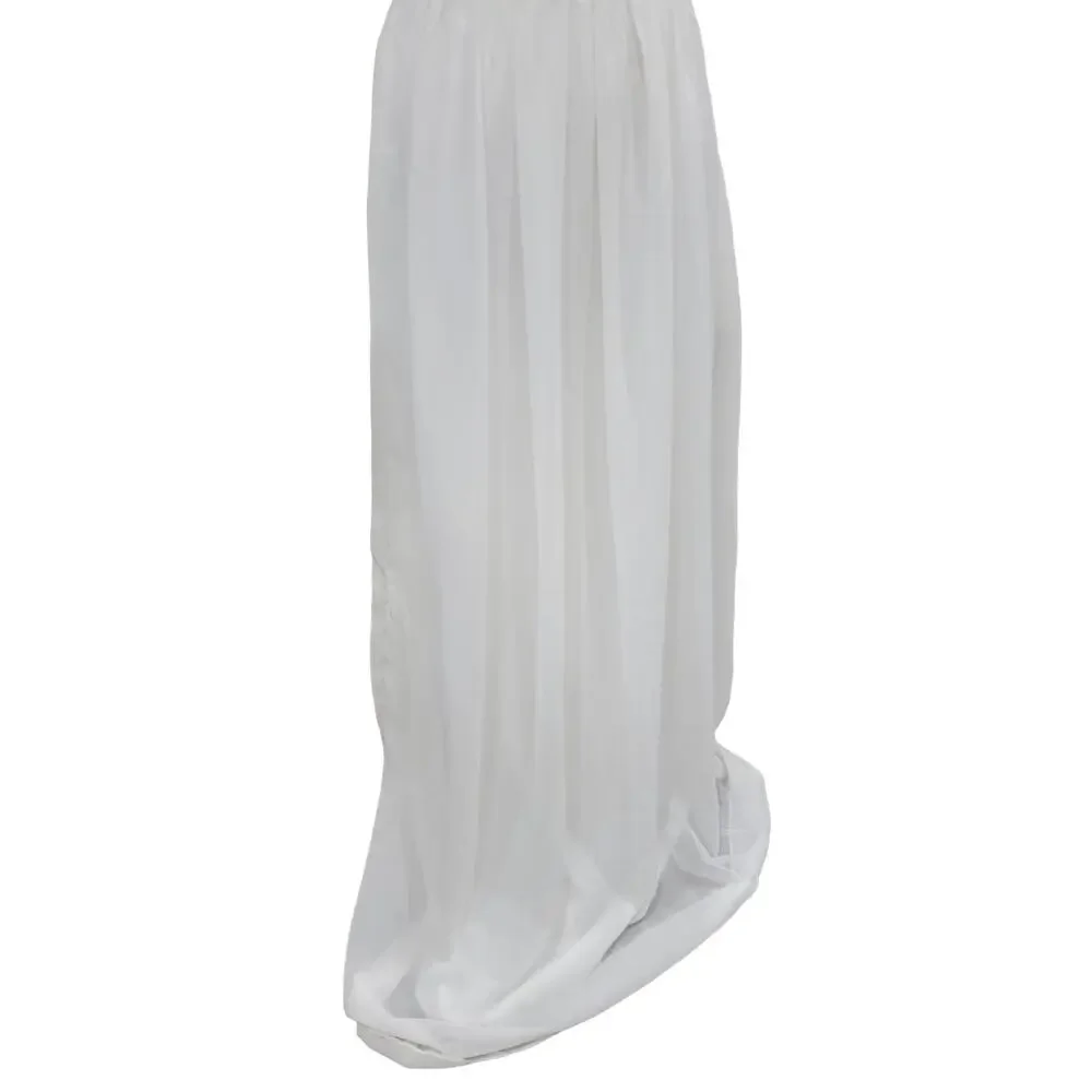 Lulus Awaken‎ My Love Maxi Dress Women’s XS White Lace Long Sleeve Bridal Formal